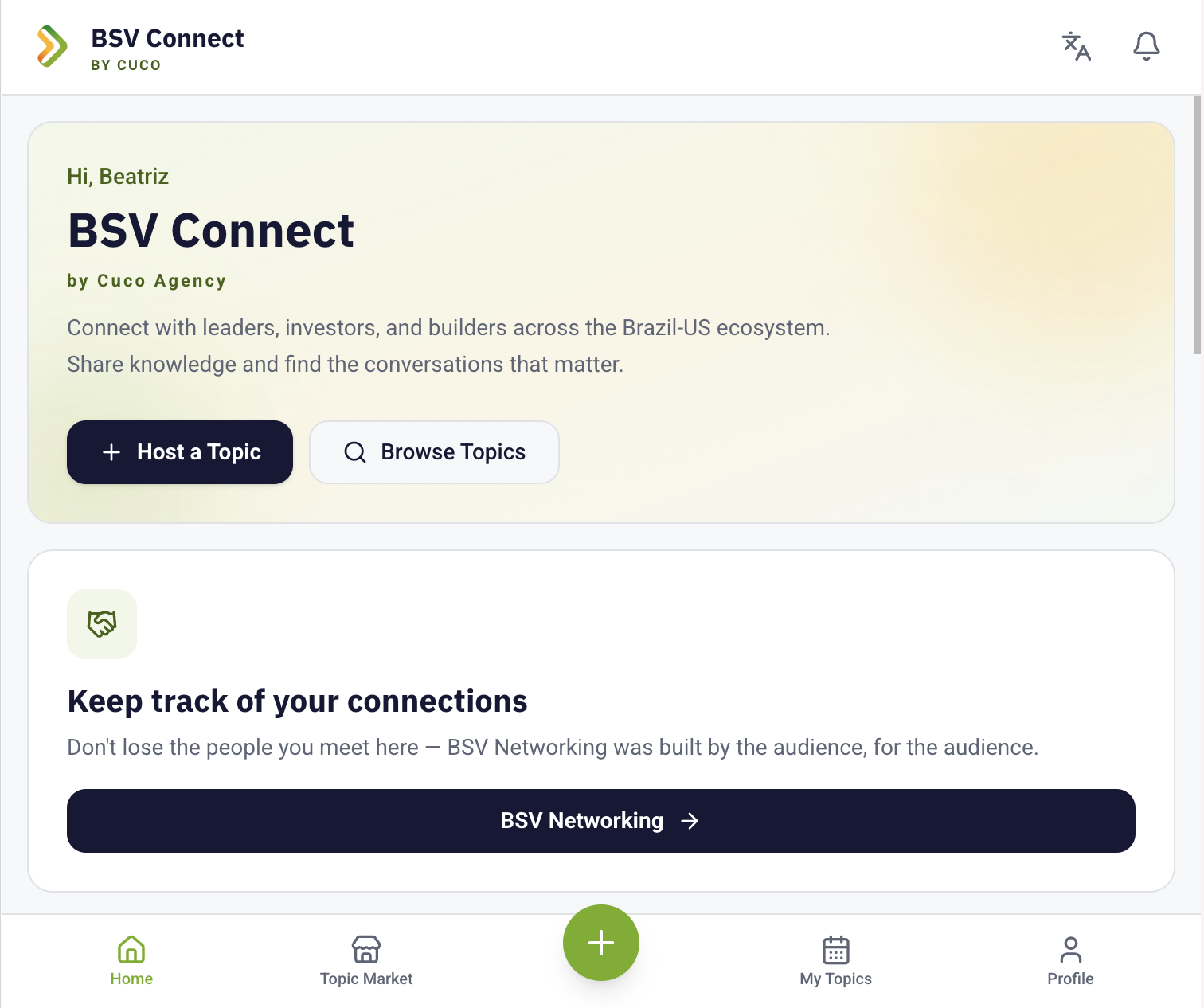 Brazil at Silicon Valley — App BSV Connect · by Cuco